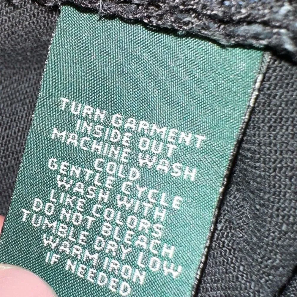 Lauren Ralph Lauren Jeans Co Women’s 6‎ Solid Black Classic Straight Leg Jeans